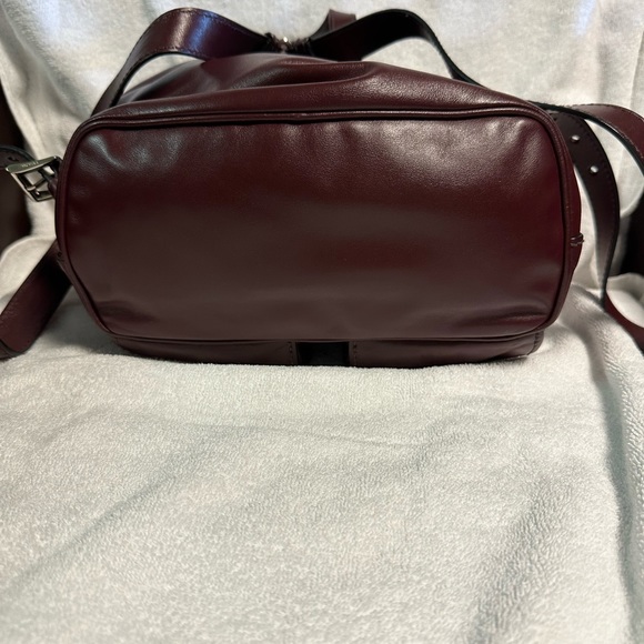 Prada Burgundy Leather Backpack - Picture 9 of 16